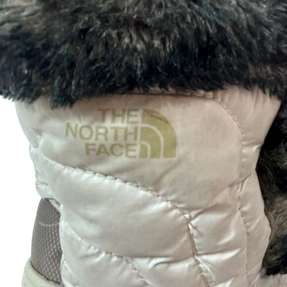 The North Face Girl's Nuptse Goose Down US 4 Black Lace Up Winter Snow Boots - Picture 6 of 11